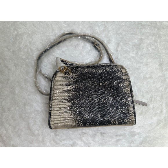 LOGO by Lori Goldstein Handbags - LOGO by Lori Goldstein Embossed Snakeskin Genuine Leather Crossbody‎ Purse NWOT